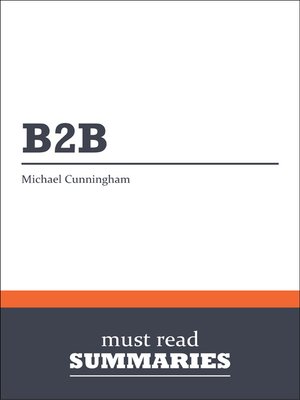 cover image of B2B - Michael Cunningham